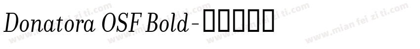 Donatora OSF Bold字体转换